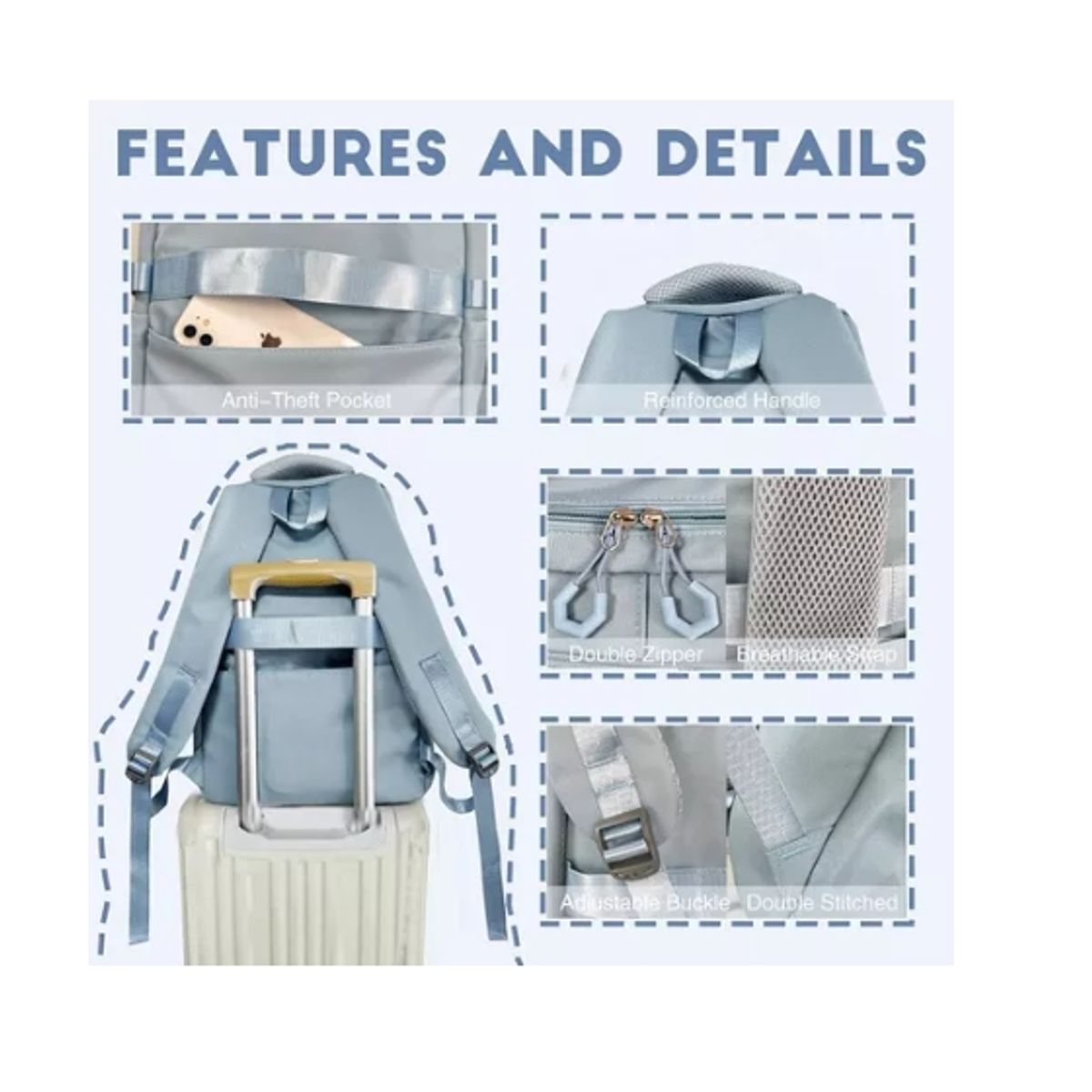 OFERTABKN - Mochila Multifuncional De Viaje Negocio Para Notebook Unisex