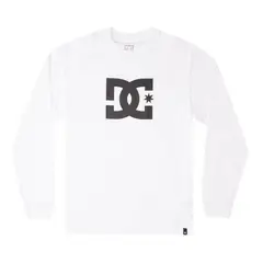 DC SHOES - Polera Star Ls Boy B Wwb0 Niño Blanco