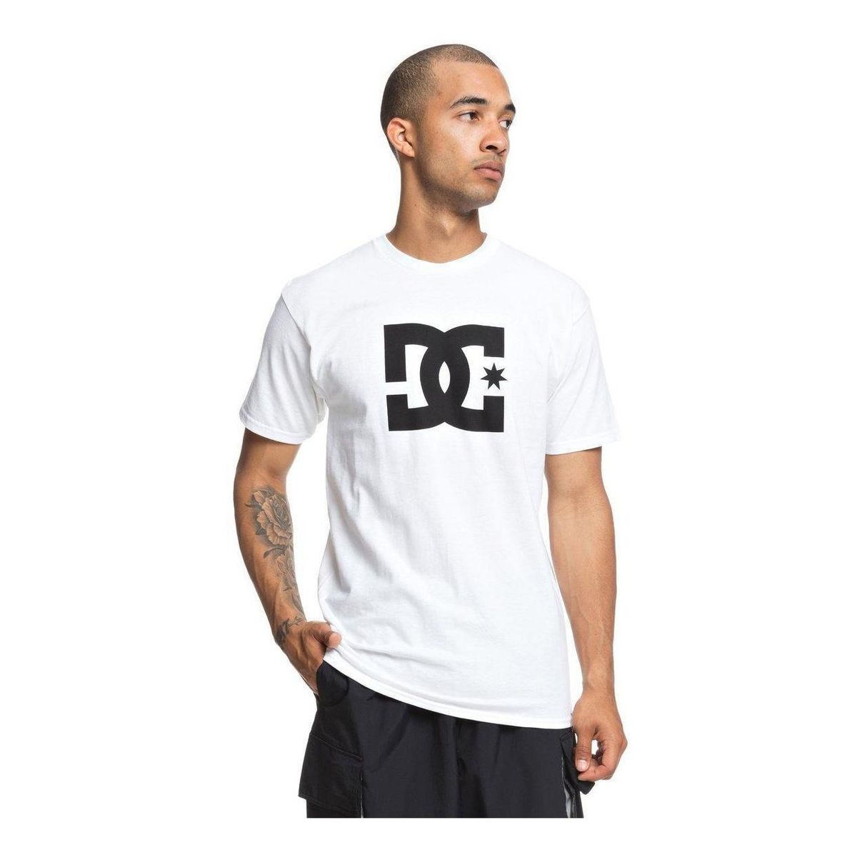 DC SHOES - Polera Hombre Star Ss Blanco DC