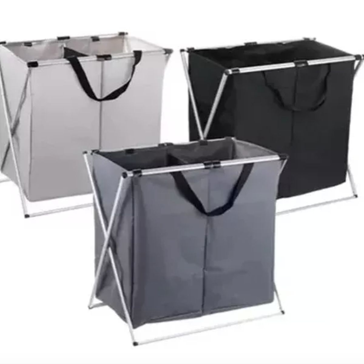 GENERICO - Pack X3 Cesta Plegable Grande Para Ropa Sucia En Forma X