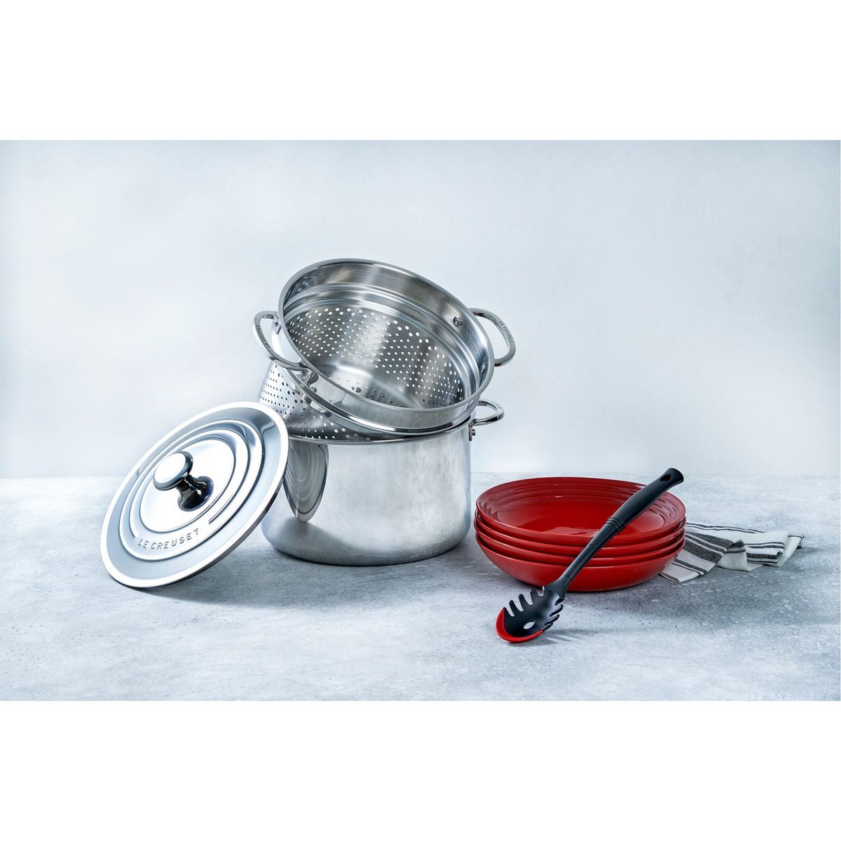 LE CREUSET - Le Creuset Bi Revolution Cuchara De Pasta Cereza