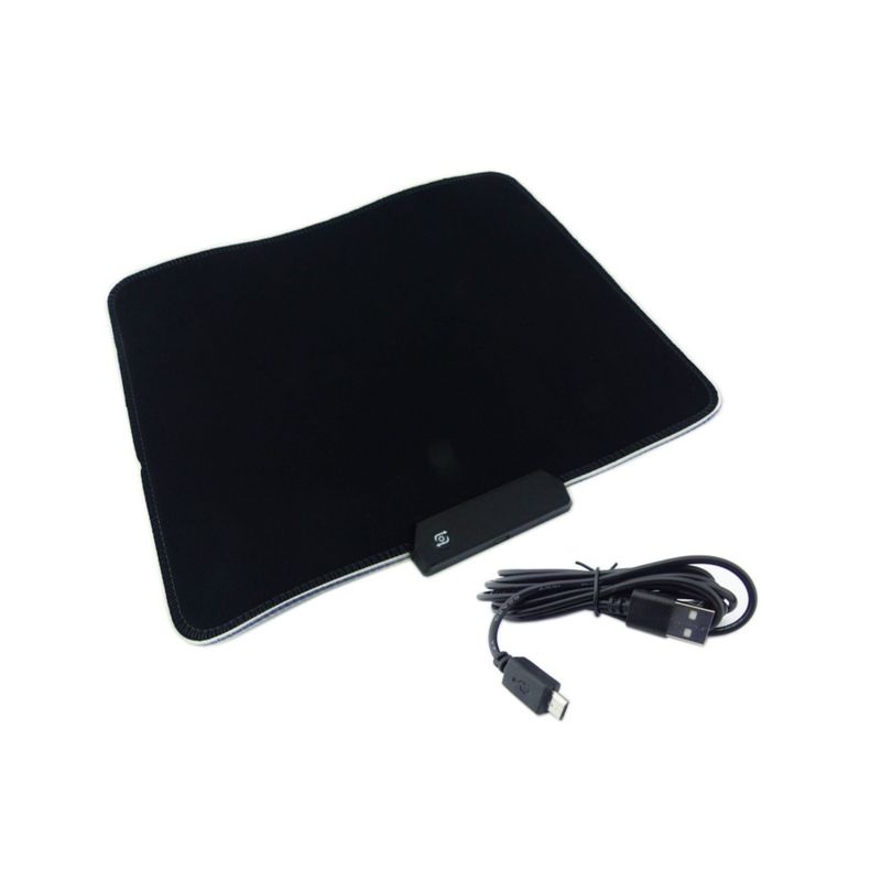 GENERICO - Mouse Pad Con Luz LED RGB Medidas 30x25 cm Antideslizante