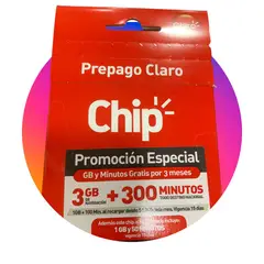 CLARO - CHIP PACK 100 UNIDADES 1 GIGA + 100 MINUTOS