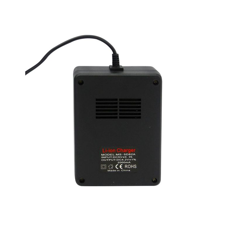 GENERICO - Cargador De Pilas Por USB Ajustable 4.2 Volt Con Indicador