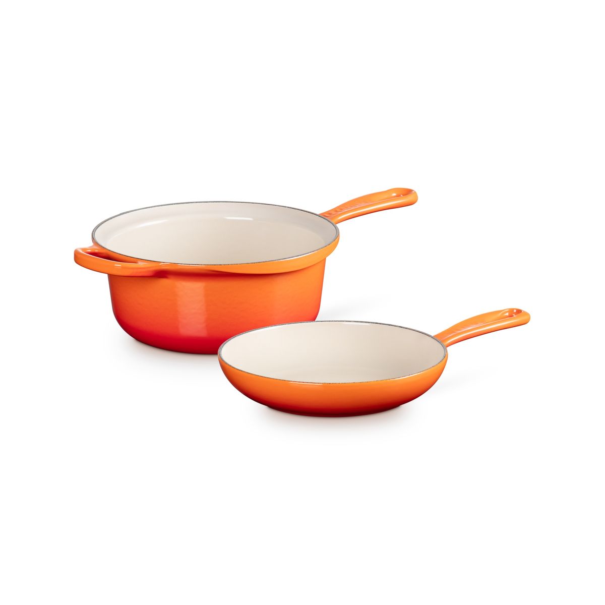 LE CREUSET - Le Creuset Cacerola 2-IN-1 22cm Volcánico Hierro