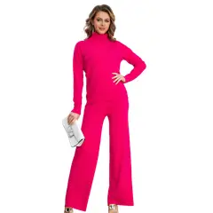 LOOK SHOP - Conjunto 2 Piezas Mujer Tejido Soft. Jersey + Pantalón 3001