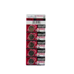 GENERICO - Pack X5 Pila Maxell Cr2032 Voltaje 3v Batería De Litio Reloj