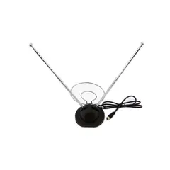 GENERICO - Antena Tv Digital Hd Coaxial Con Iman Cable 1 Mts. 4 Segmentos