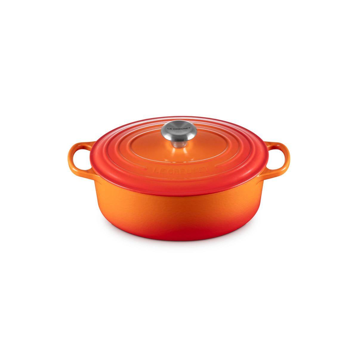LE CREUSET - Le Creuset Cocotte Ovalada 27cm Volcánico Hierro
