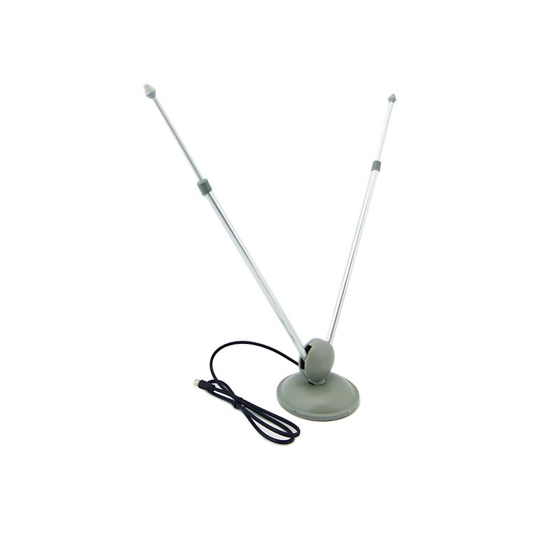 GENERICO Antena Coaxial 4Elementos Base De Aluminio Tipo Militar 73 Cm
