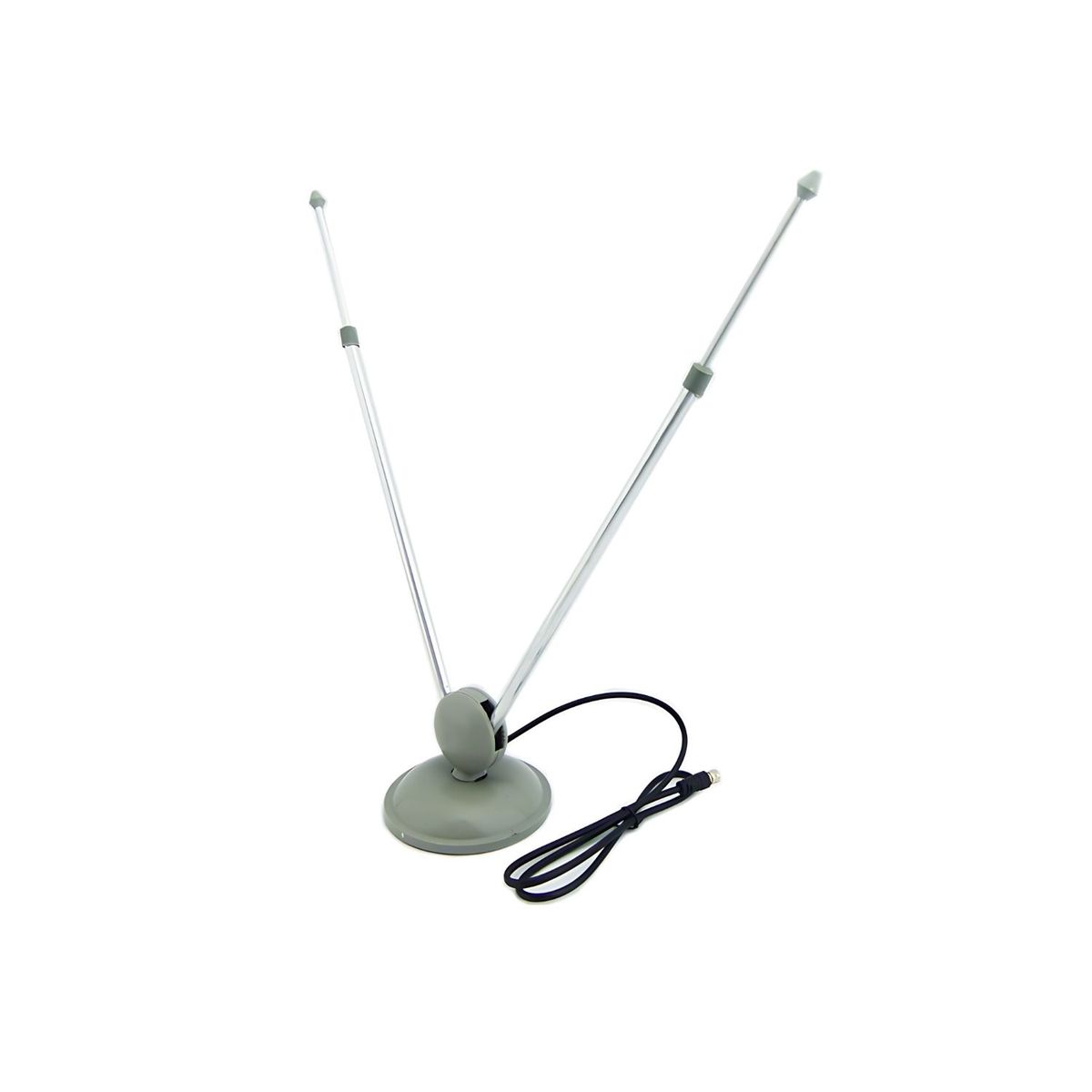 GENERICO - Antena Coaxial 4Elementos Base De Aluminio Tipo Militar 73 Cm