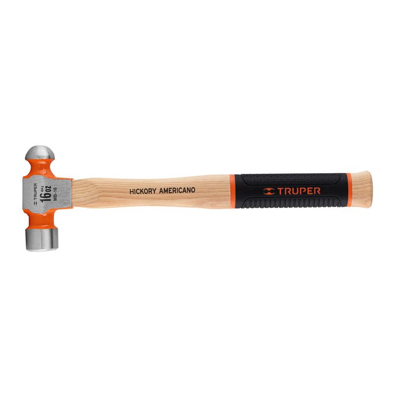 TRUPER - Martillo Bola 16oz Pulido Mango Madera Cgrip