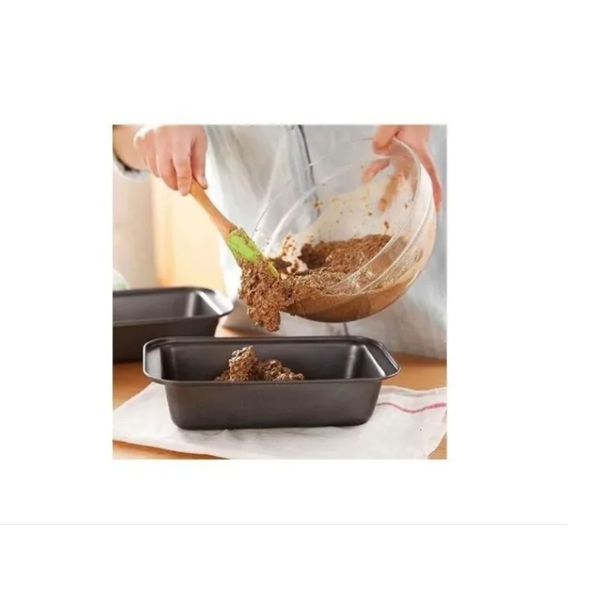 GENERICO - Molde Rectangular Antiadherente Reposteria Queques Pan