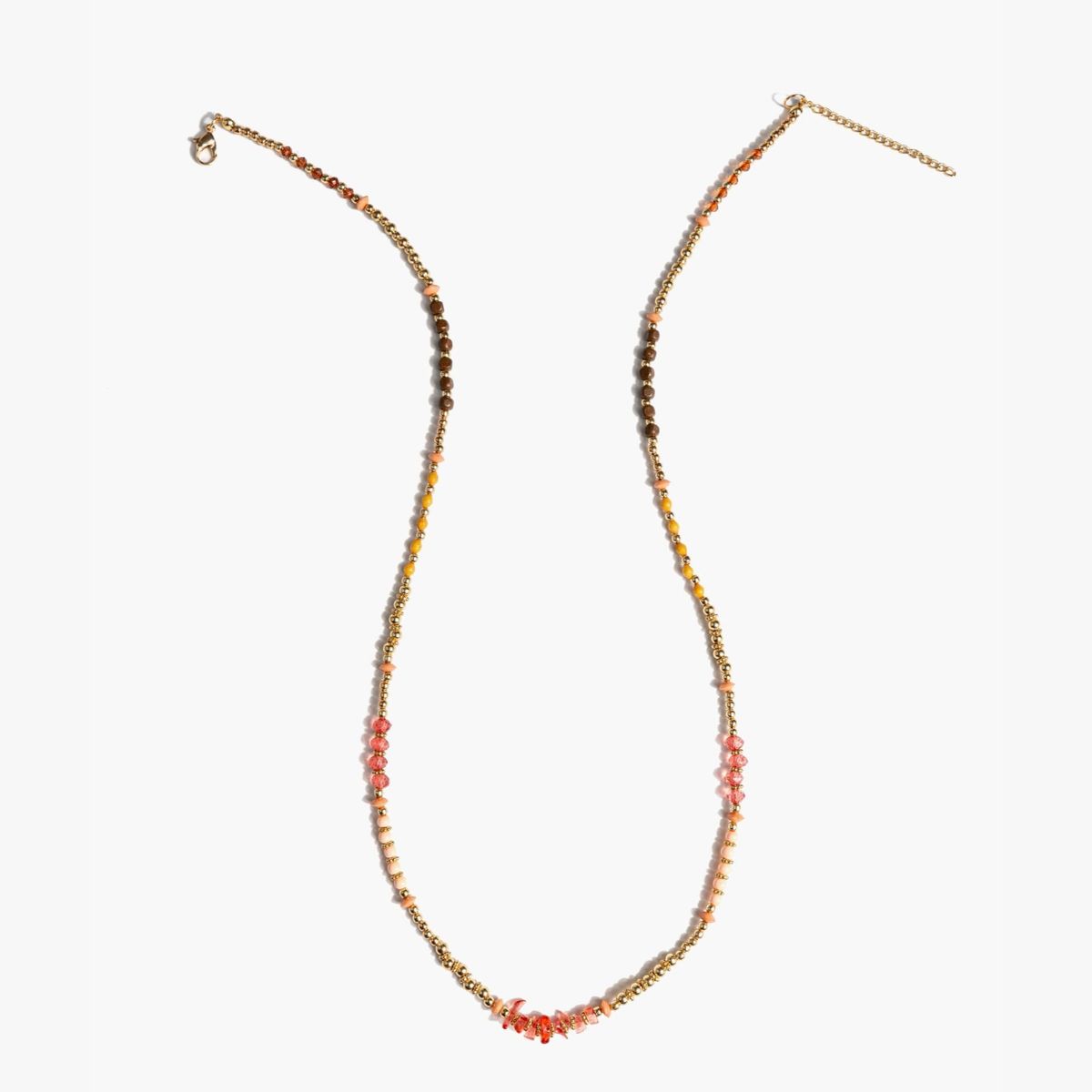 LOUNGE - Collar Mujer Mostacillas Dorado