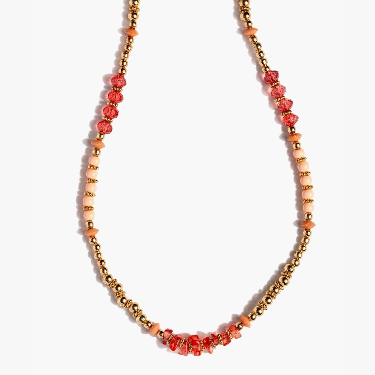 LOUNGE - Collar Mujer Mostacillas Dorado