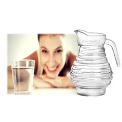 GENERICO - Jarra de Vidrio Glass Jug para Bebida Cervezas 1500ml