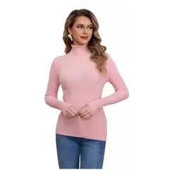 MPROPIA - Sweater Beatle Mujer Cuello Alto Otoño Invierno 005