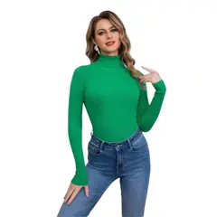 MPROPIA - Sweater Beatle Mujer Cuello Alto Otoño Invierno 005