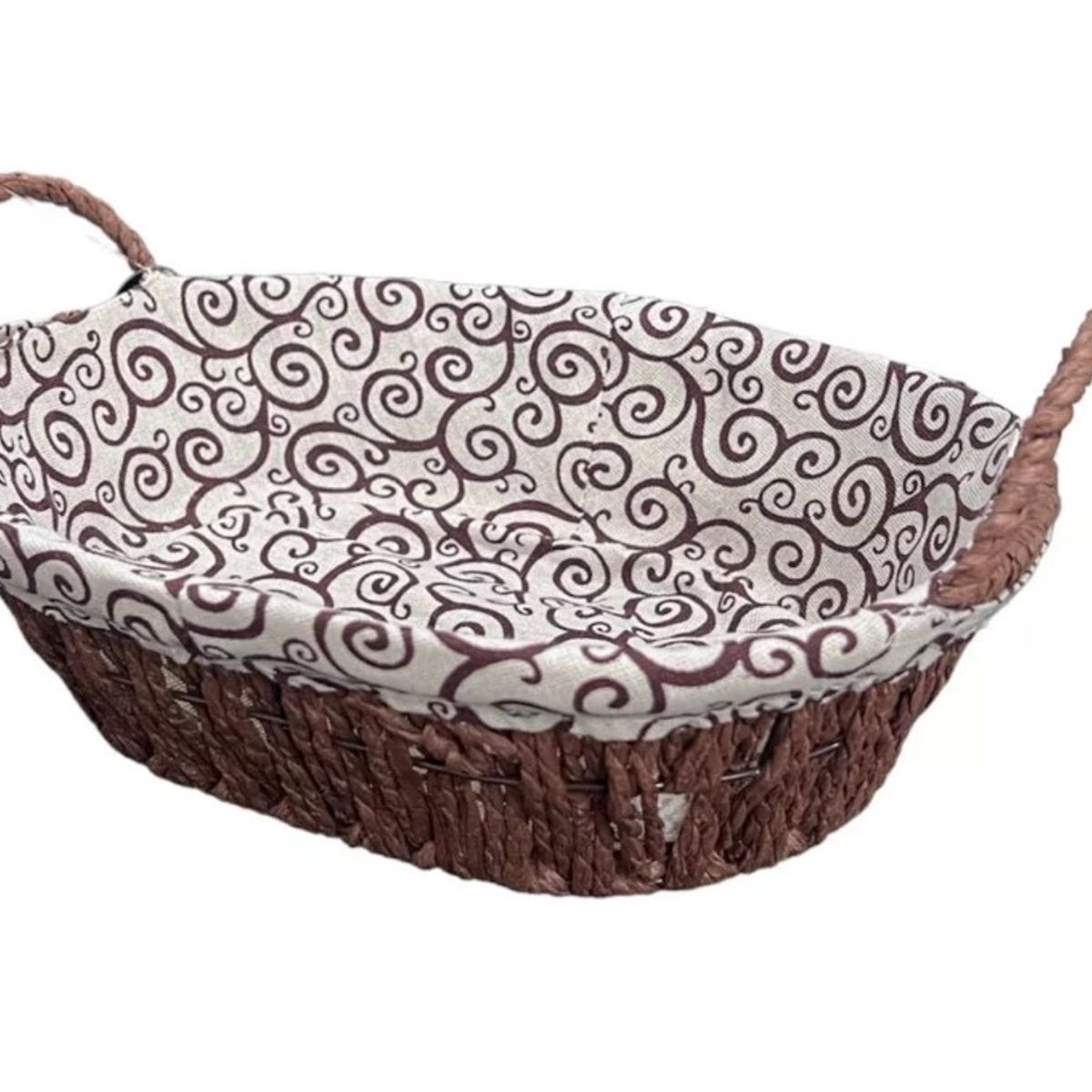 GENERICO - Cesta Panera Tejida Cesta De Pan Ovalada 21x28x8cm