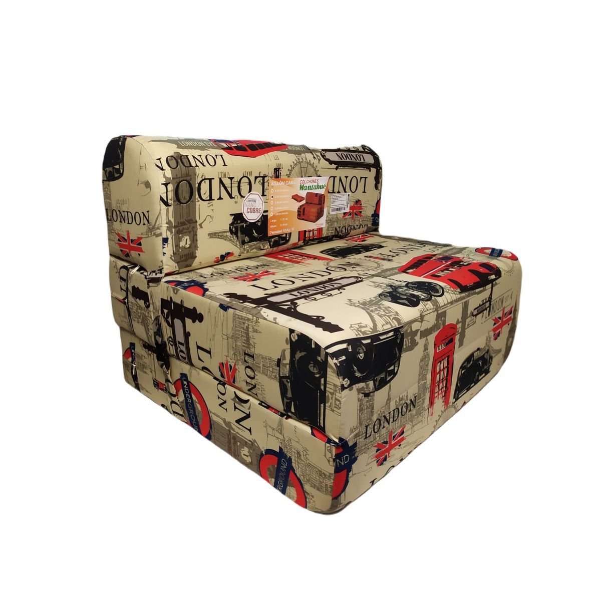 INCAL - Sillón / Sofá Cama 65 Cm london grande beige  D18 Incal