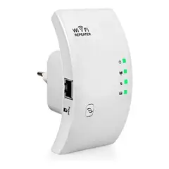 GENERICO - Repetidor Curvo Amplificador Señal Wifi 300 Mbps Rj45