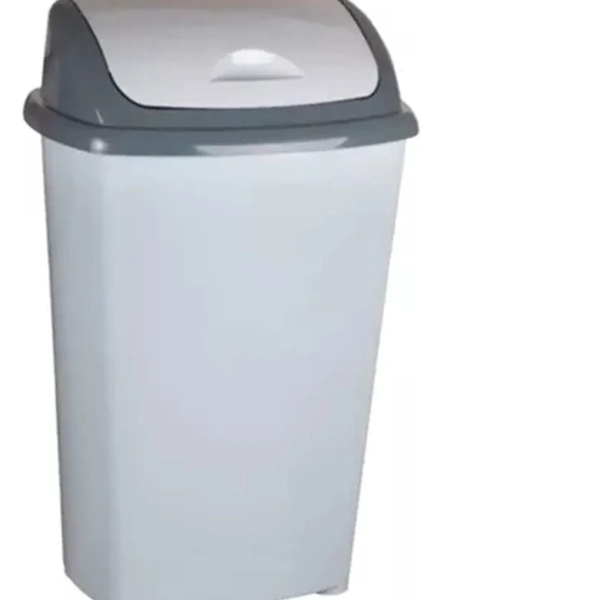 GENERICO - Basurero Plástico Cocina 60 Litros Tapa Vaivén Color Gris