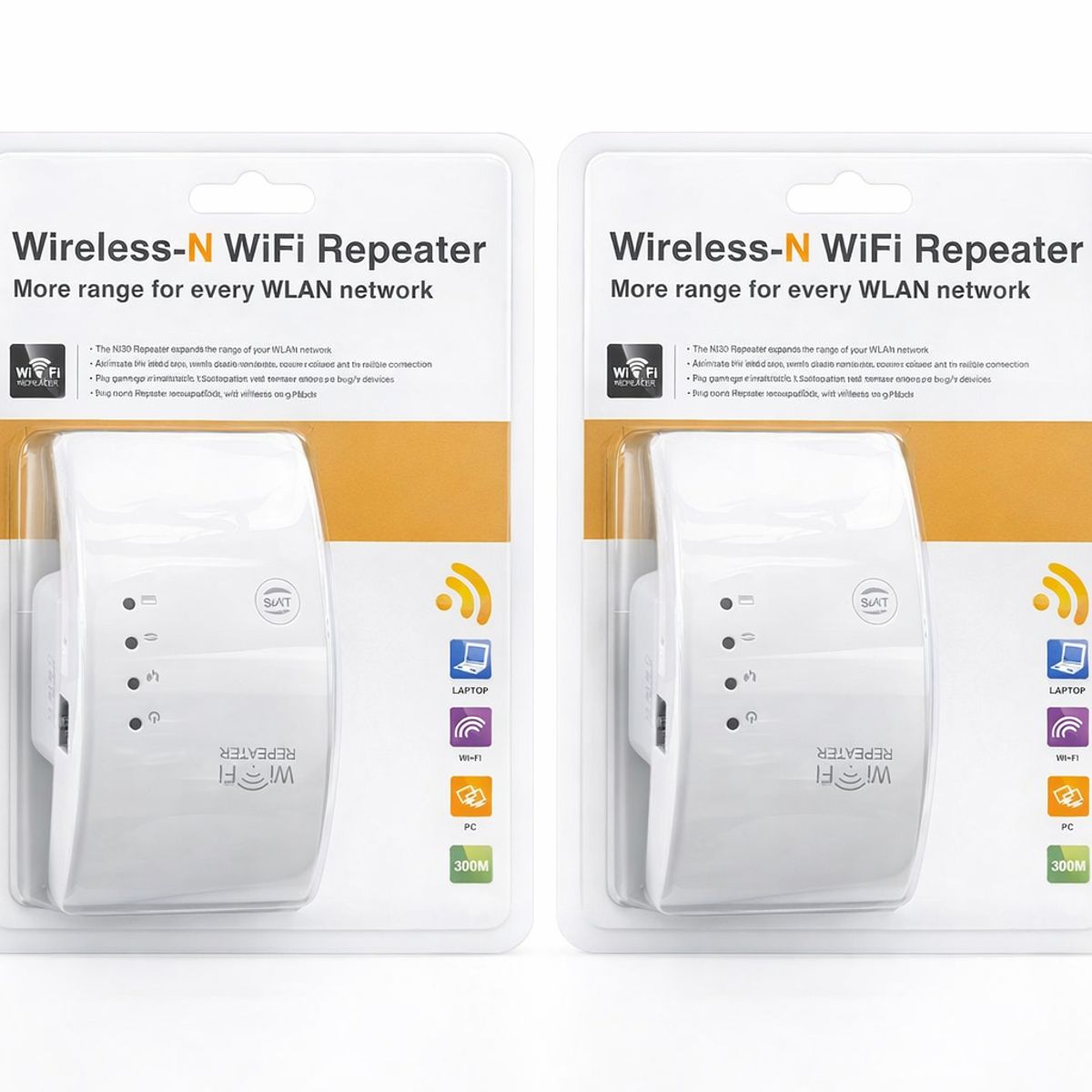 IRM - Repetidor Wifi 300Mbps Wireless N Boton WPS Extensor Senal Router AP Compacto