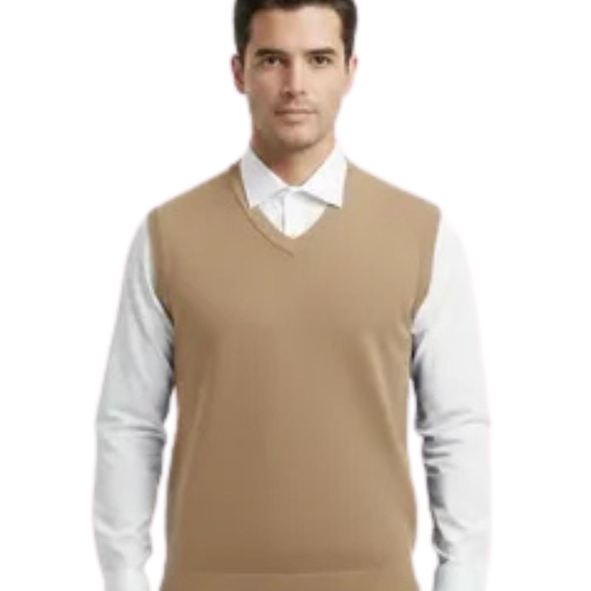 LOOK SHOP - Sweater Sin Mangas Hombre Cuello V Excelente Calidad 131