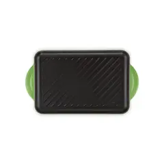 LE CREUSET - Parrilla Grill Rect 32cm Verde Bamboo Hierro