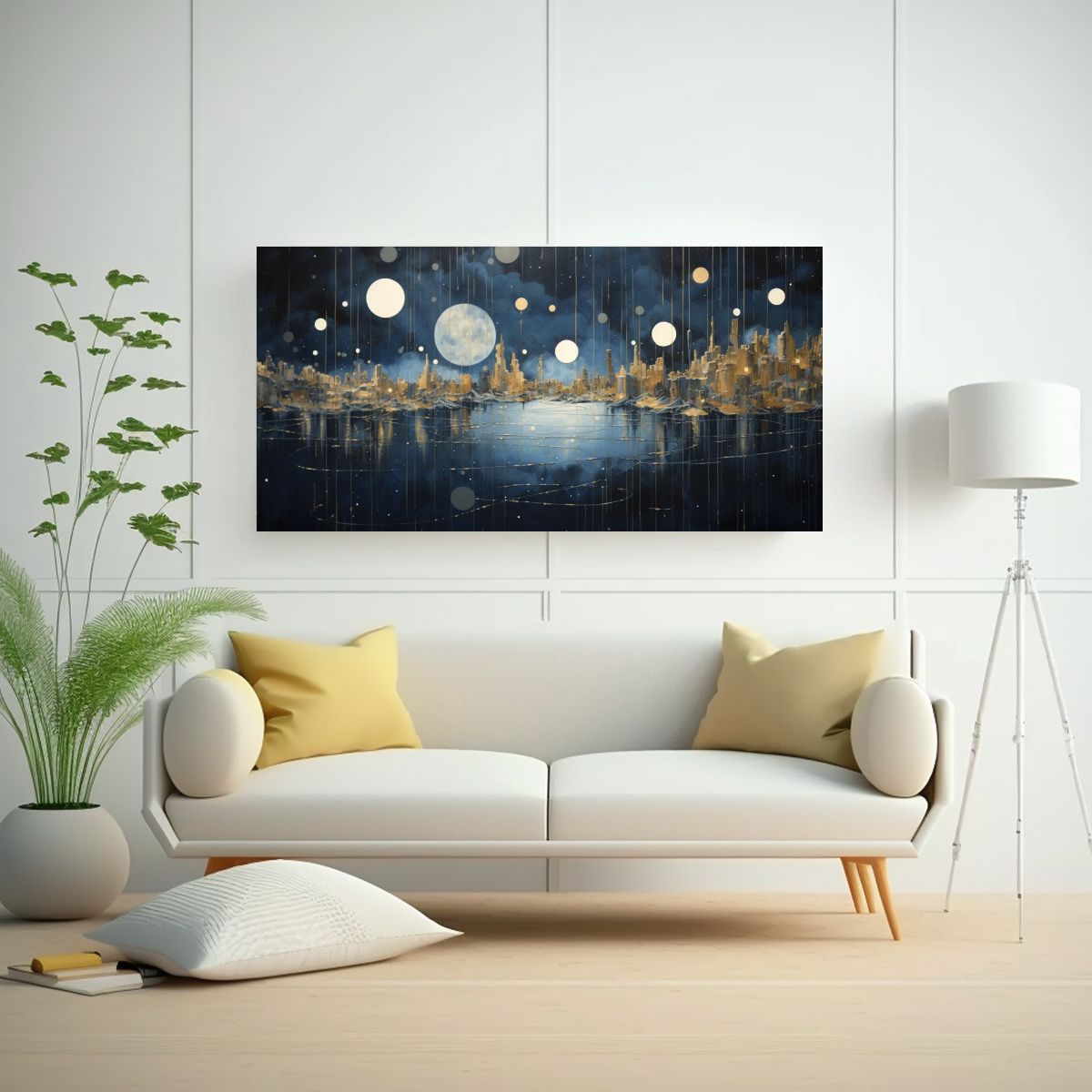 GENERICO - Pinturas Decorativas De La Interpretación Abstracta De La S 160x80cm