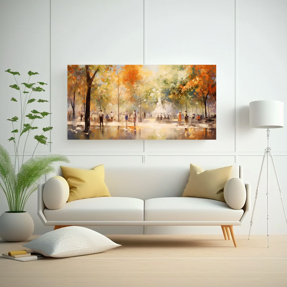 GENERICO - Cuadro Abstracto De Decoración Para Comedor Con Impresionis 60x30cm