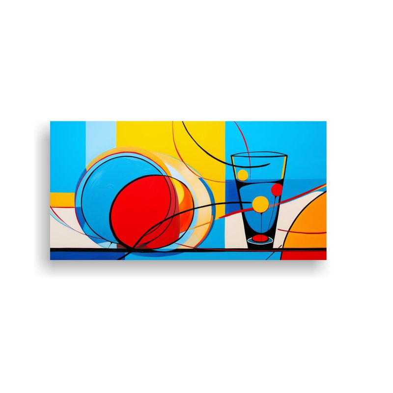 GENERICO - Lienzo Fotográfico De Equilibrio Visual Fusión Abstracta D 160x80cm