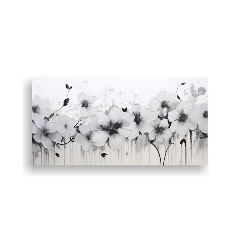 GENERICO - Pintura Acrílica Sin Costuras En Blanco Para Decoración Mo 160x80cm