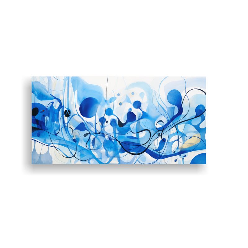 GENERICO - Arte De Pared Movimiento Perspectiva Abstracto Vibrante Con  160x80cm