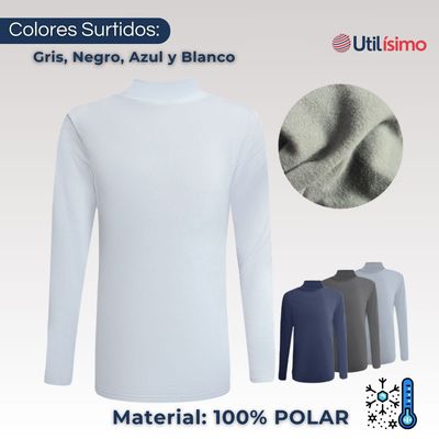 Imagen 2 del producto Camiseta Polera Beatle Polar Niño Primera Capa Surtido Cuello Alto