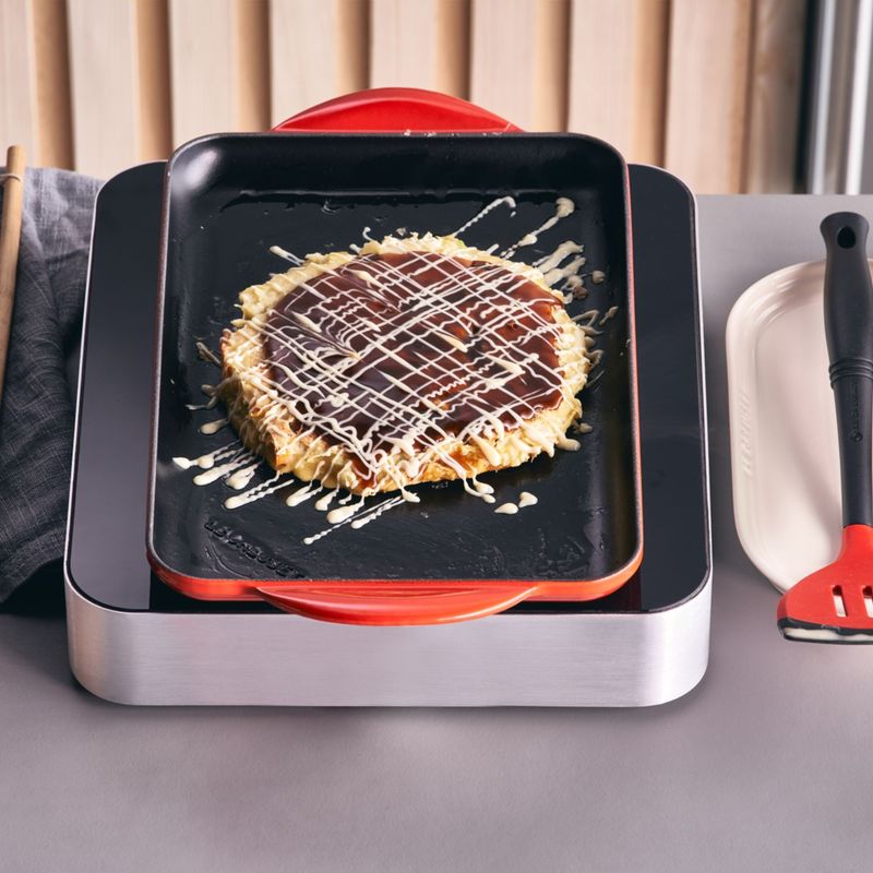 LE CREUSET - Parrilla Tradition Lisa Rectangular 32Cm Cereza