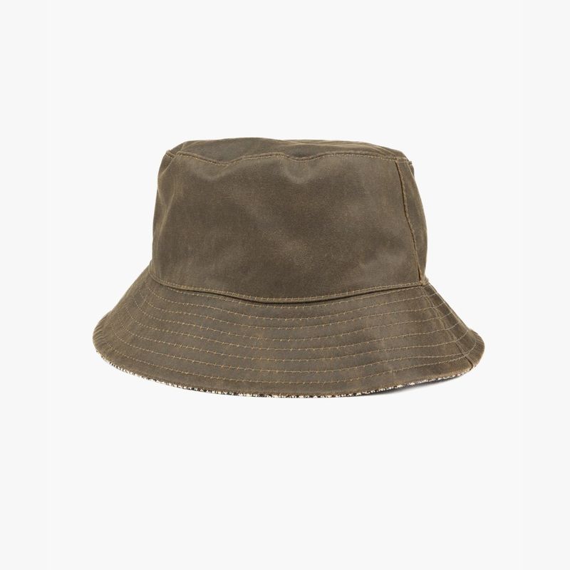 LOUNGE - Sombrero Mujer Bucket Verde Musgo