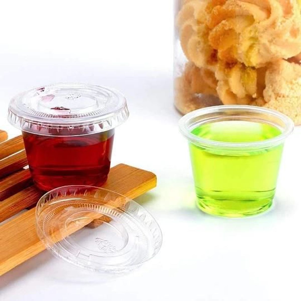 GENERICO - Contenedor Desechable Plástico 2oz 100 Unidades