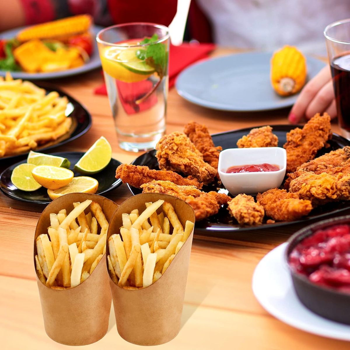 GENERICO - Porta Wraps Kraft 16 Oz (200 Unidades)