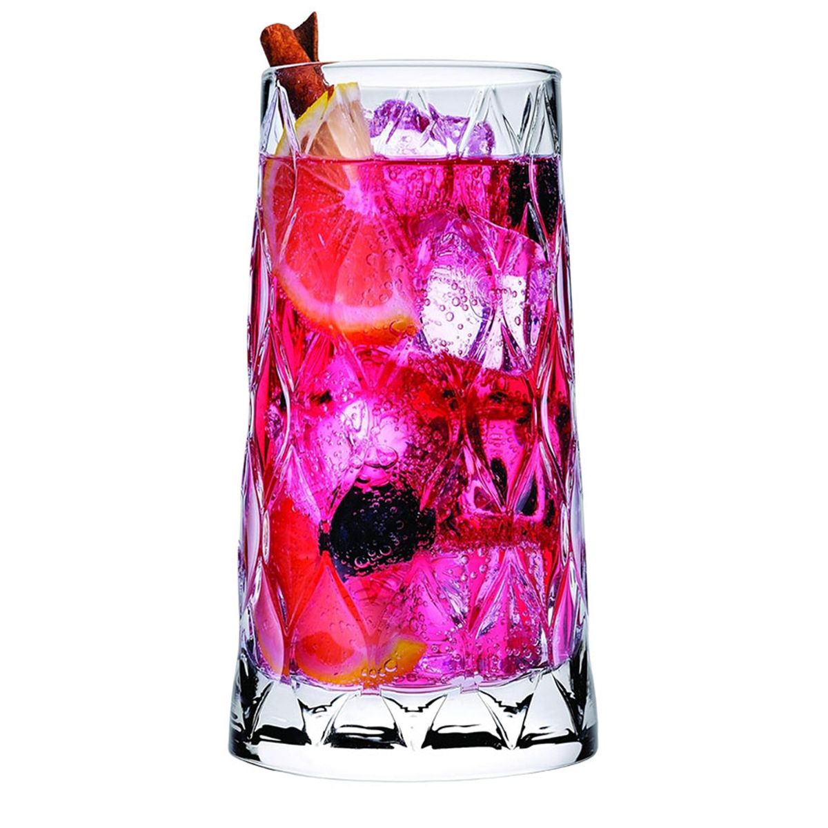 PASABAHCE - Vaso Leafy Whisky Alto 345 ML Set 6 Pcs