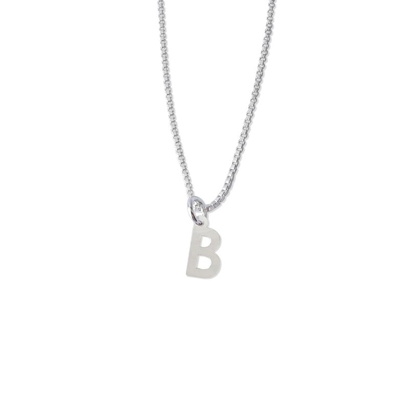 MABELITA - Cadena De Plata Mujer Con Inicial B