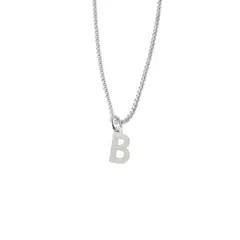 MABELITA - Cadena De Plata Mujer Con Inicial B