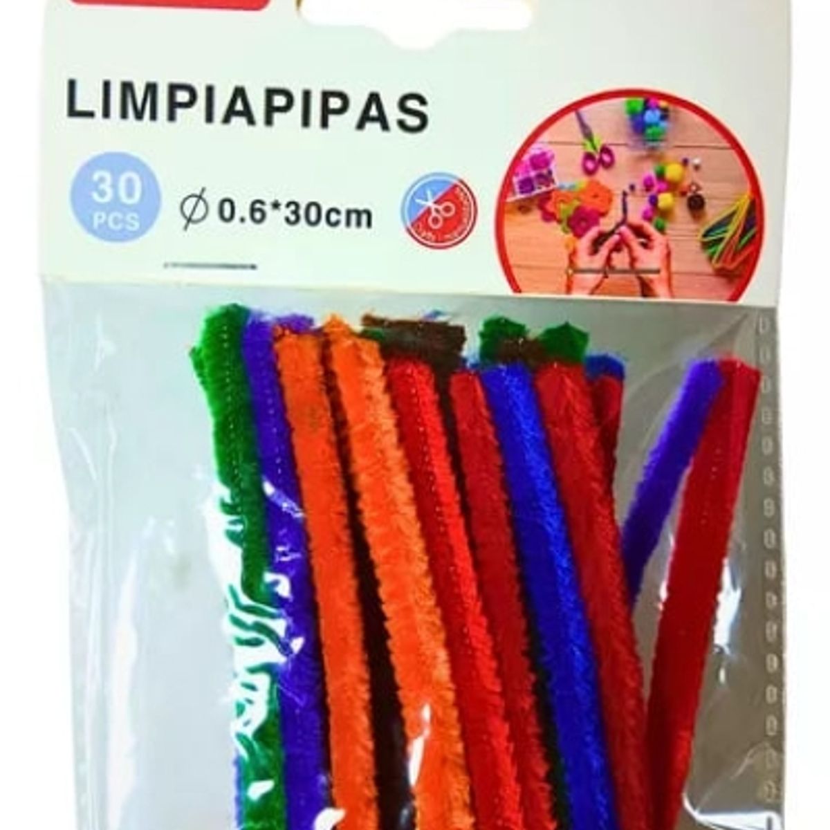 MOTARRO - Limpiapipas De Colores 0.6 x 30 cm 30 Unidades