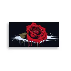 GENERICO - Pintura Decorativa De Lienzo Con Tema Estético De Una Rosa 160x80cm