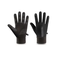CRUSEC - Guantes Impermeables Táctiles Termicos Para Invierno Negro