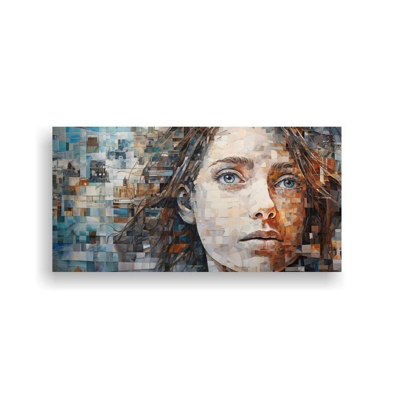 GENERICO - Pinturas Decorativas Que Fusionan Recuerdos Fragmentados En  160x80cm