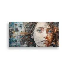 GENERICO - Pinturas Decorativas Que Fusionan Recuerdos Fragmentados En 160x80cm
