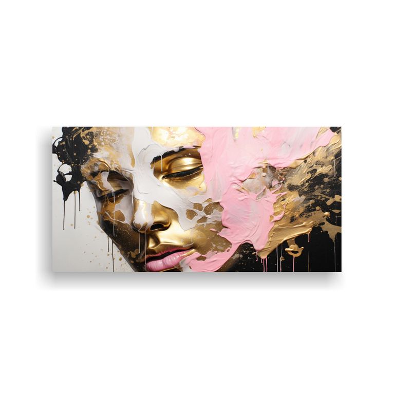 GENERICO - Pinturas De Decoración Con Contornos Faciales Y Salpicadura 160x80cm