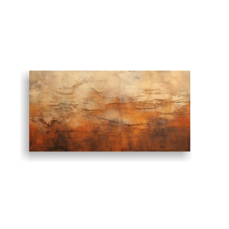 GENERICO - Pintura Decorativa De Texturas ásperas Y Tonos Terrosos Ins 160x80cm