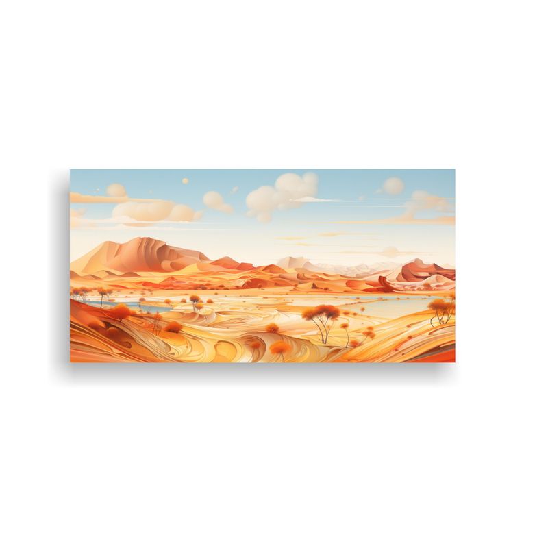 GENERICO - Cuadros Decorativos De Arte Moderno Clásico: Desierto De Il 160x80cm